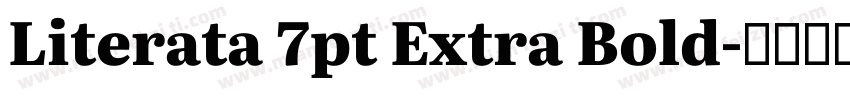 Literata 7pt Extra Bold字体转换